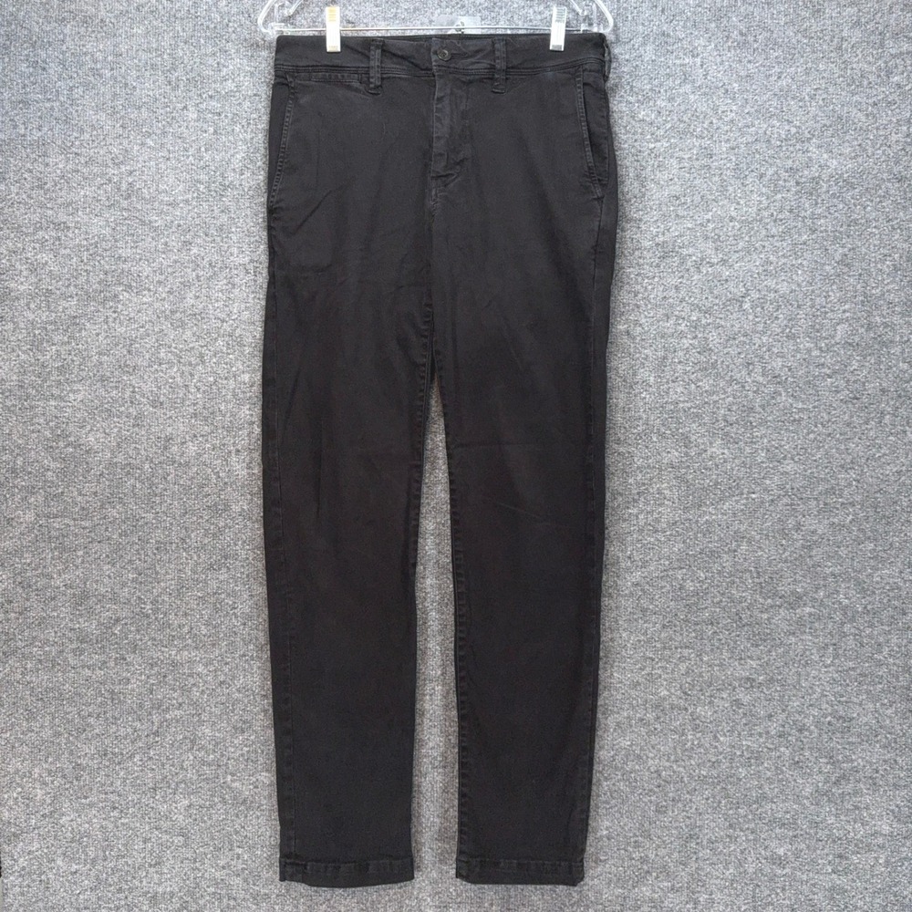 American Eagle Chino Pants Mens 28x29 Black Extreme Flex Slim Straight Leg